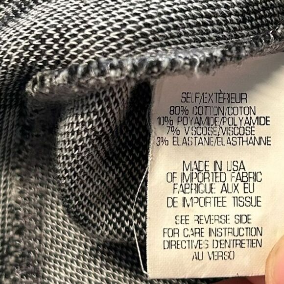 Theory XS Petite Houndstooth Peplum Blouse Metallic Gray Black Academia 2000s - Picture 6 of 7